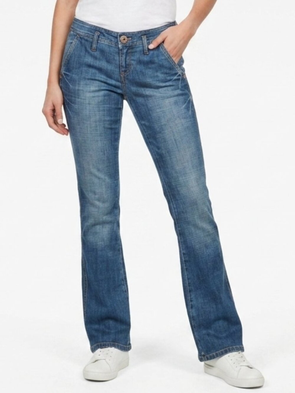 Armani Exchange Medium Wash Bootcut Cotton Jeans- Sz. 4